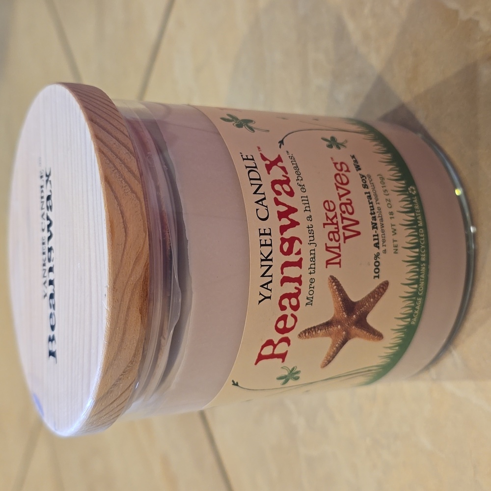 Yankee Candle Beanswax Making Waves 18oz candle - NEW - Picture 5 of 6